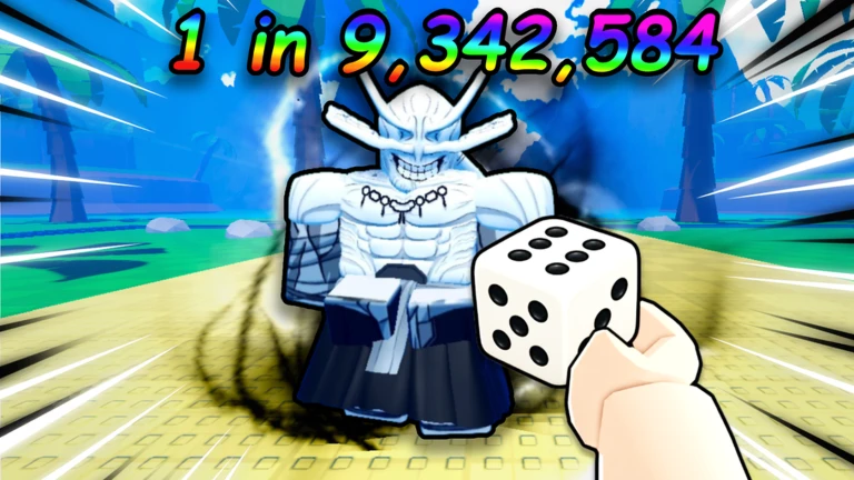 Anime Dice official artwork featuring an armored character and a six-sided die